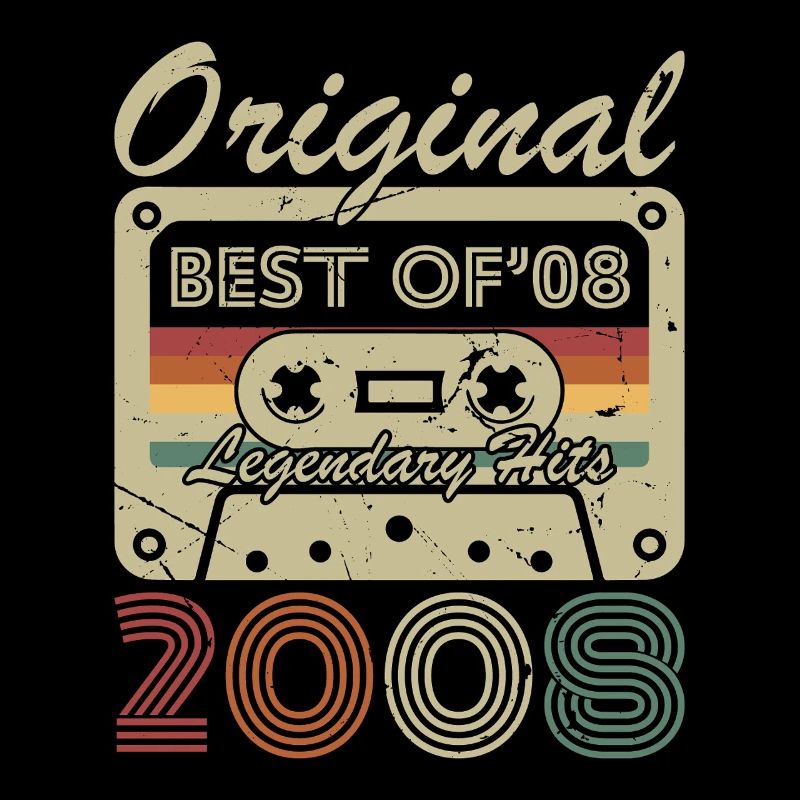 2008 Vintage Retro Geburtstagsgeschenk