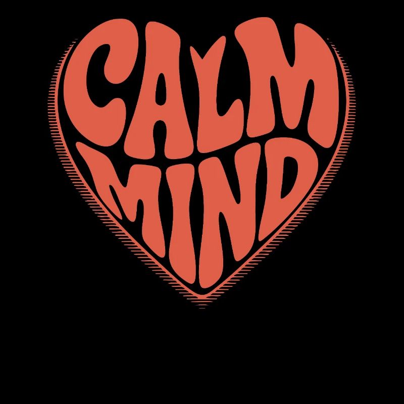 Calm Mind – Retro Heart Design