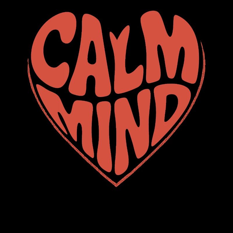 Calm Mind – Retro Herz Design