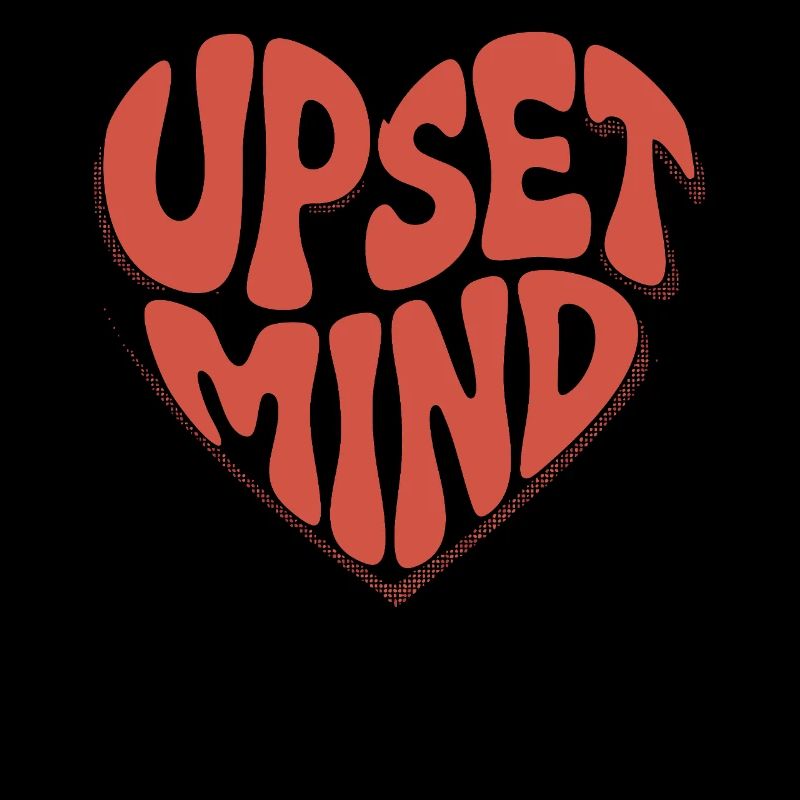 Upset Mind – Retro Heart Design