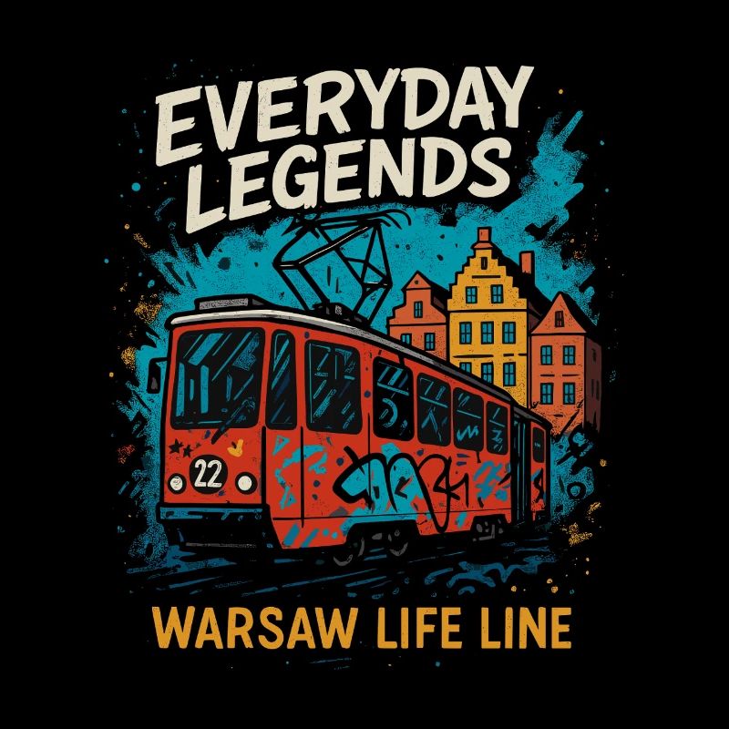 Légendes quotidiennes Varsovie Tram Design