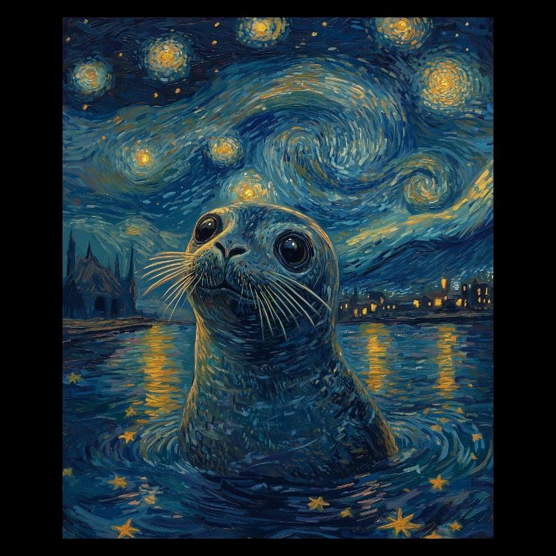 Robbe Van Gogh Style Starry Night