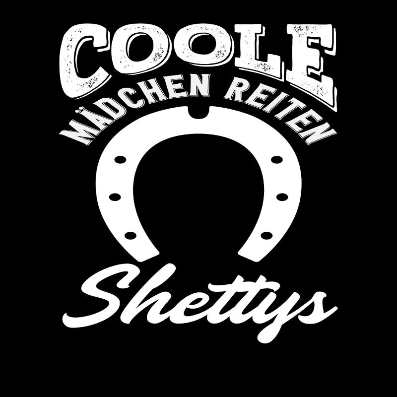 Coole Mädchen Reiten Shettys Pferdemädchen Reiten