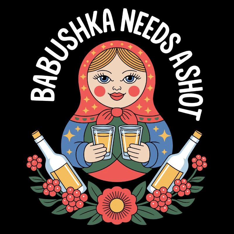 Babuschka mit Shots Motiv
