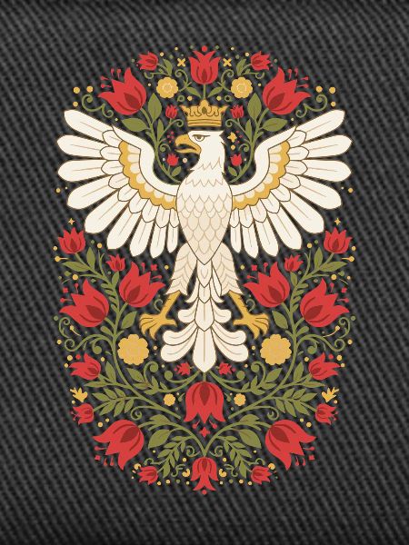 Polnischer Adler Volksblumenkunst