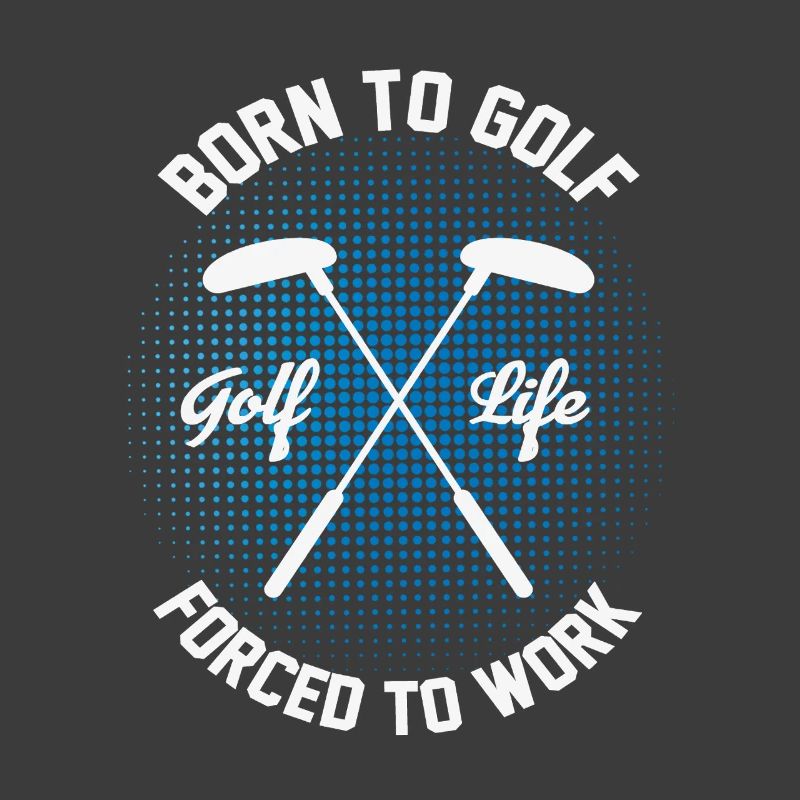 Klasse Golf Spieler Freizeit Golfschläger Design