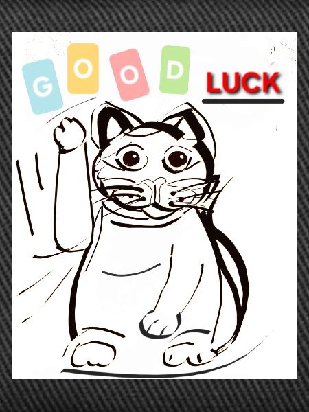 Waving cat good luck