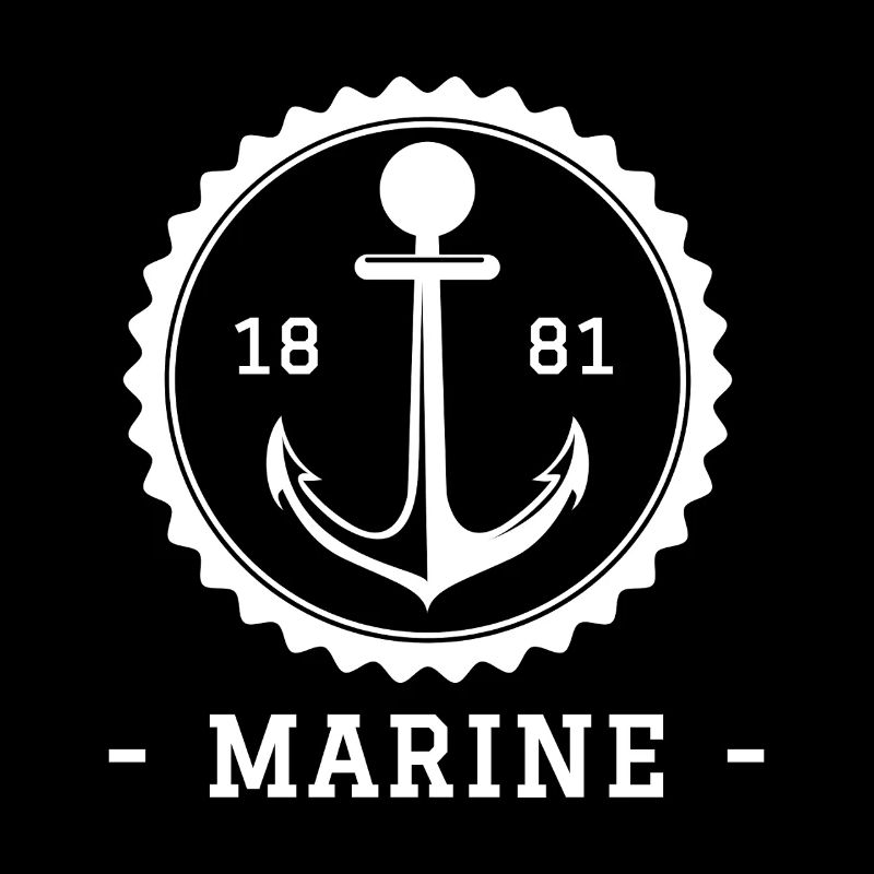 Nautic Design Anker Emblem Marine 1881