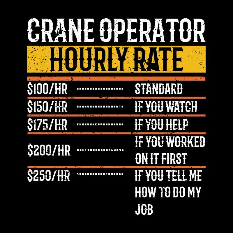 Grue Taux horaire Drôle
