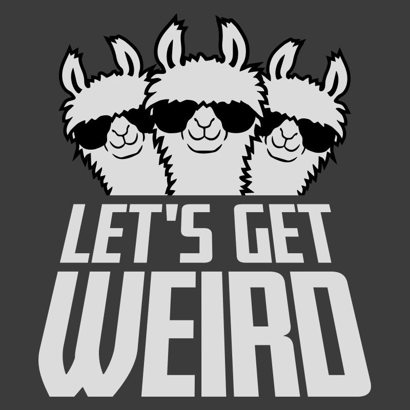 Let's Get Weird 3 Llama Friends Team Sunglasses