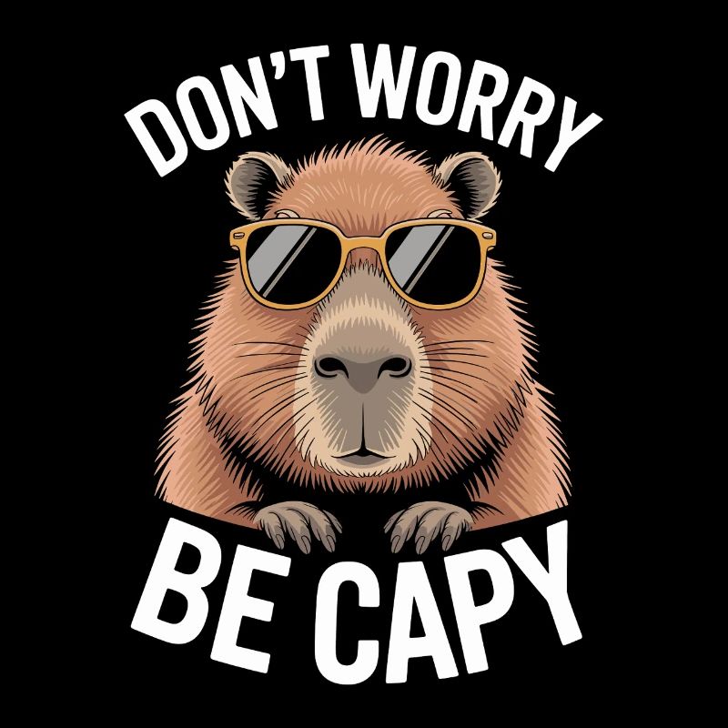 Capybara Ne vous inquiétez pas Be Capy Capybara Rongeur