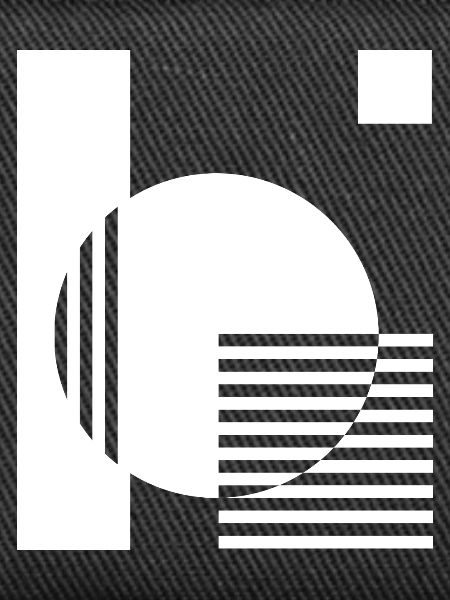 Geometric Mono Circle Stripes