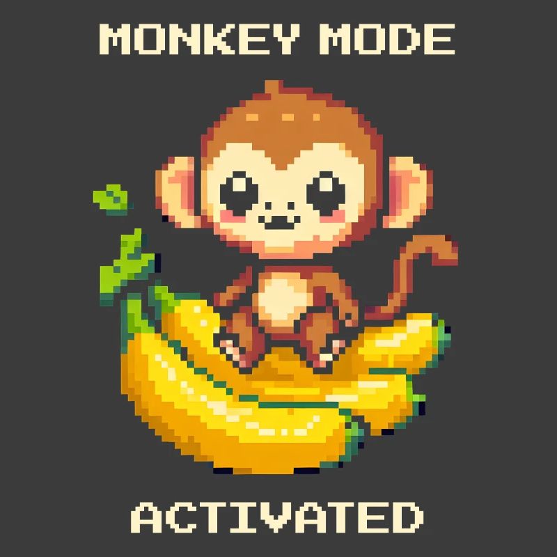 Mode Singe activé | Singe, Banane, Mignon