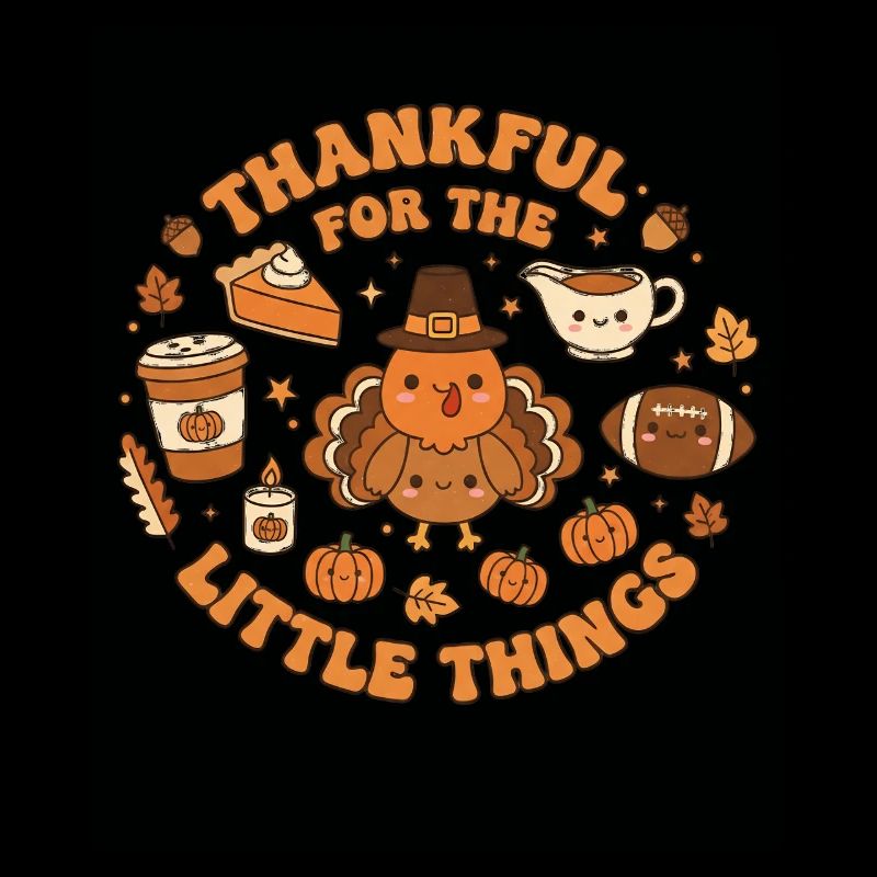 Dankbare kleine Dinge Truthahnkreis