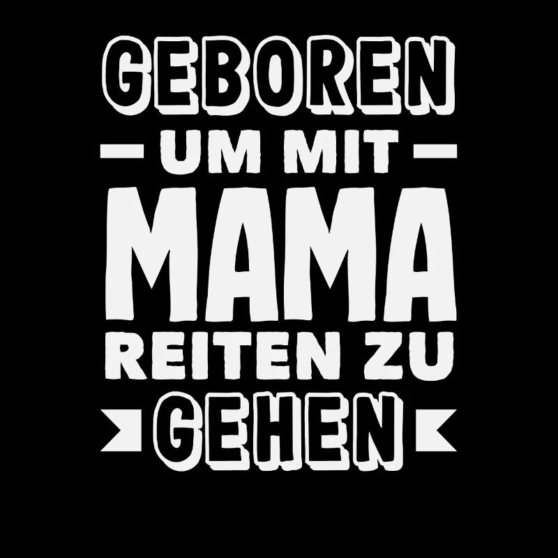 Mit Mama Pferdemädchen Reiten Ponyfans Reiter