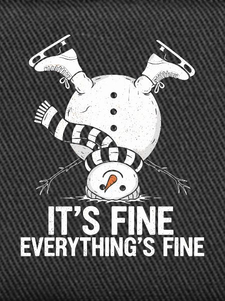 Upside-Down Snowman Saying