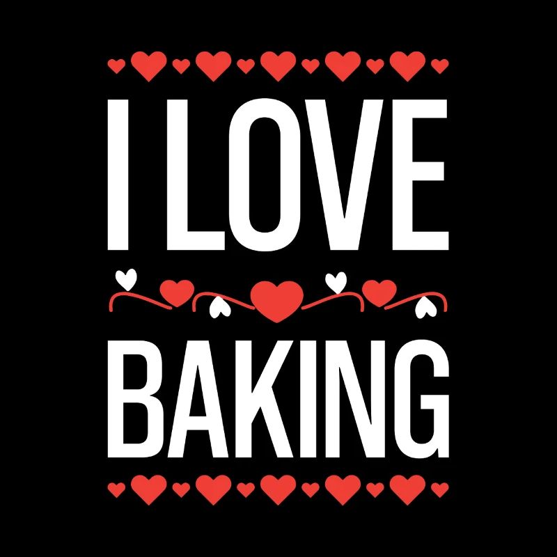 I Love Baking Hearts