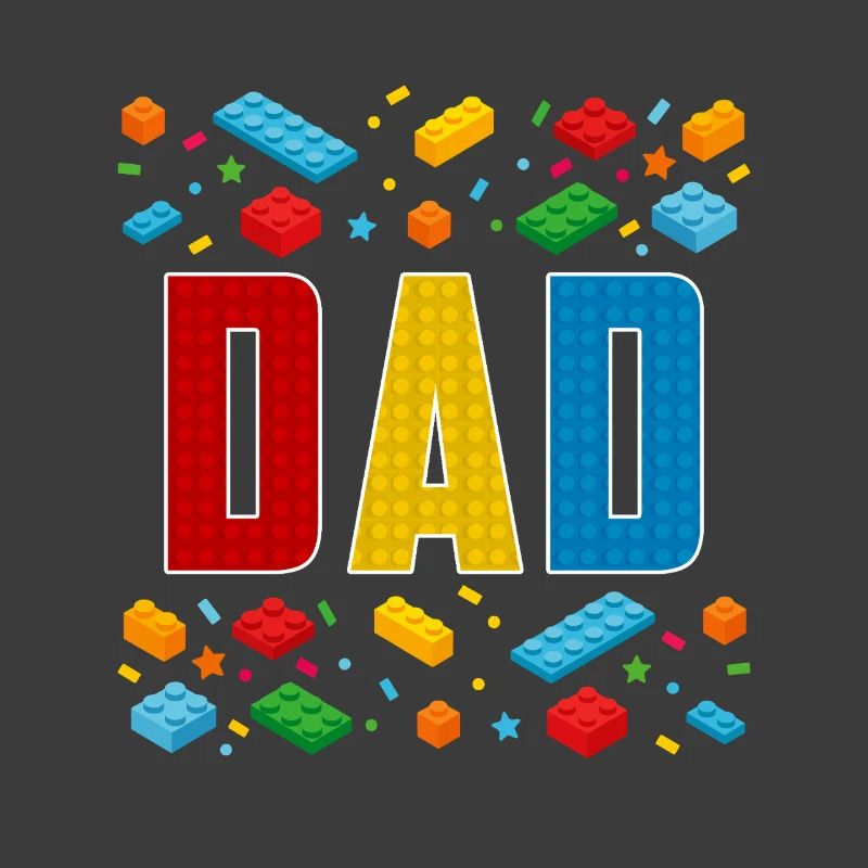 Papa brique constructeur paternité bâtiment de bloc