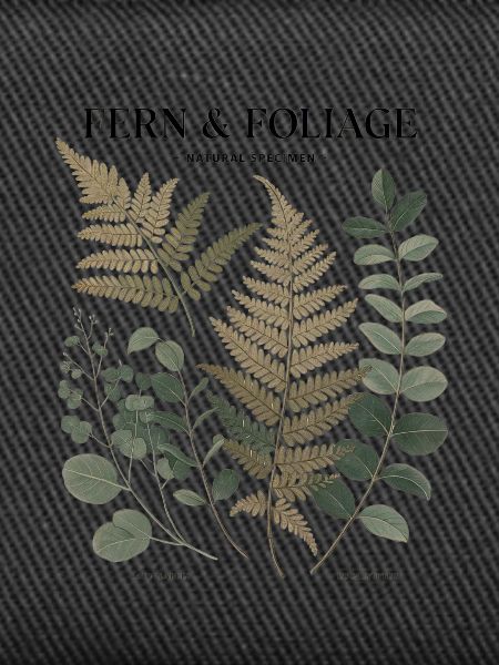 Botanical Art - Fern & Leaves
