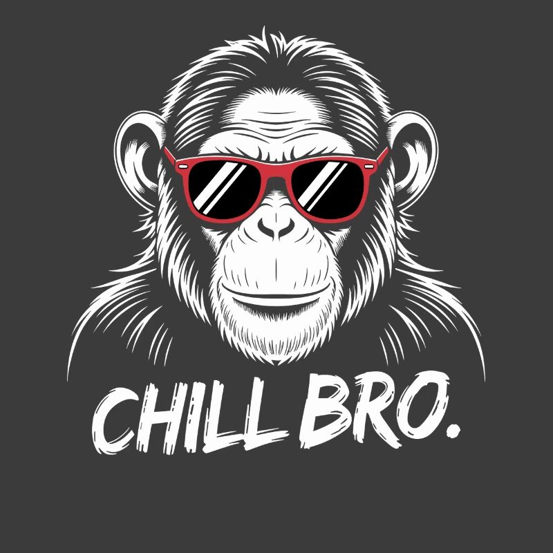Chill Bro Monkey avec des lunettes de soleil