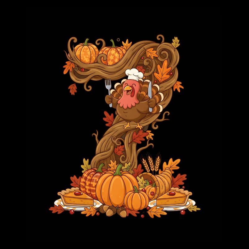 Autumn Harvest Turkey on Twisted Tree