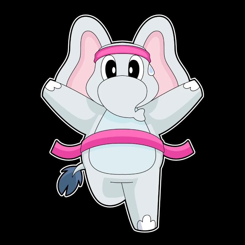 Elefant Jogger Joggen Sport