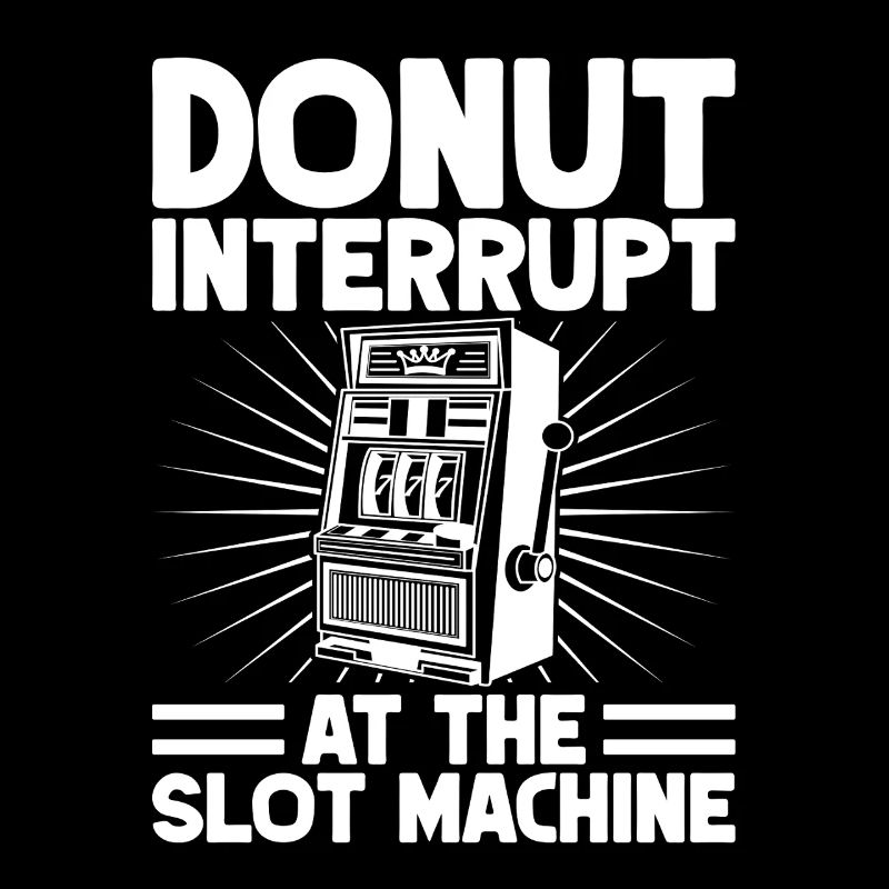 Casino Gambler Donut Interruption à la machine