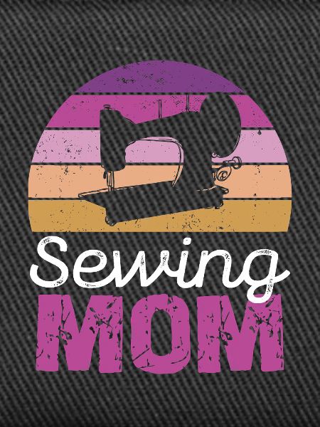 Sewing Mom Retro Circle