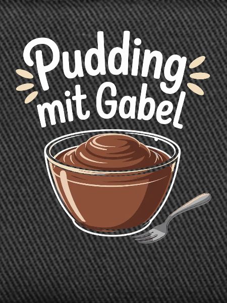Pudding with fork