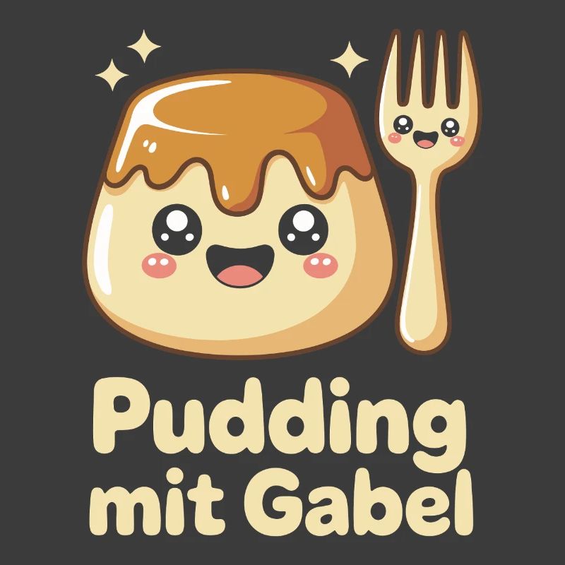 Pudding with fork