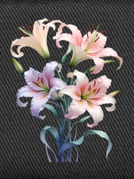 Pastel Lily Bouquet