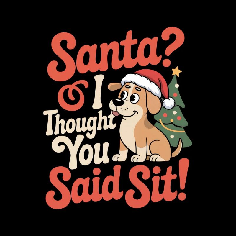 Lustiger Weihnachtshund