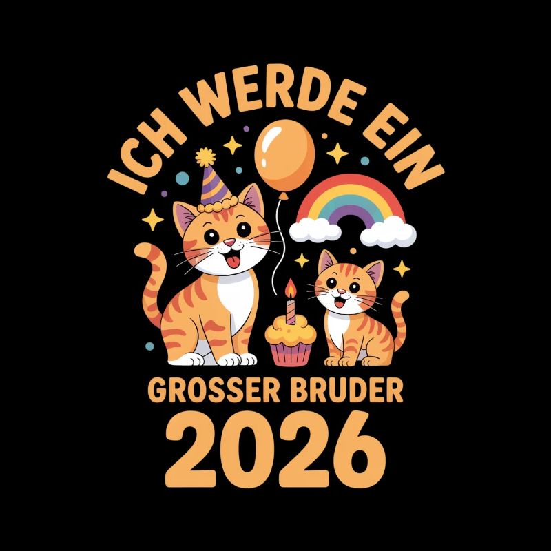 Ich werde ein grosser Bruder 2026 Katze Kätzchen