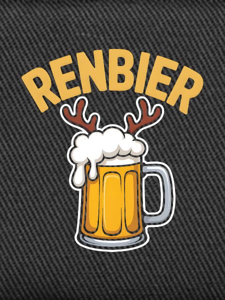 Renbier Krug mit Geweih
