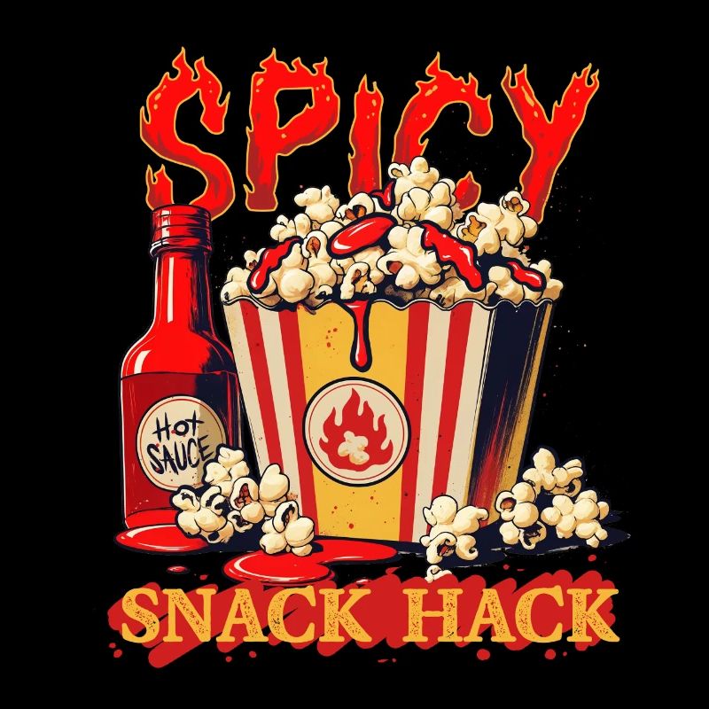Popcorn with chilli sauce