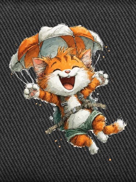 Paraglider Katze Luftabenteuer