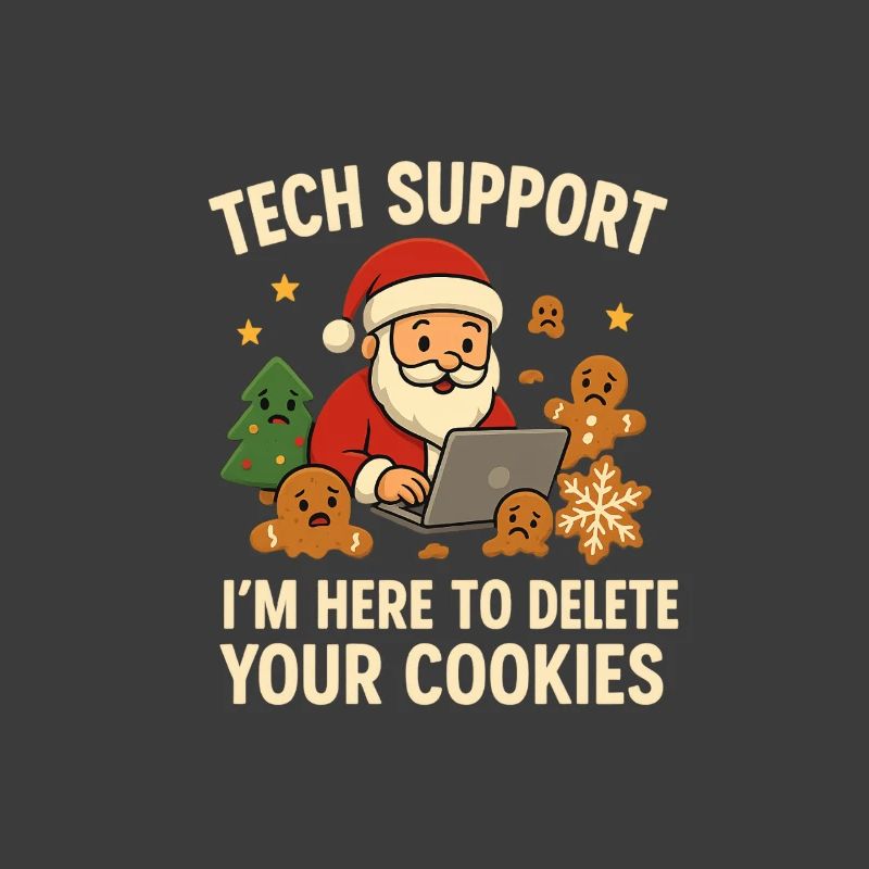 Tech Support I'm Here To Delete Your Cookies