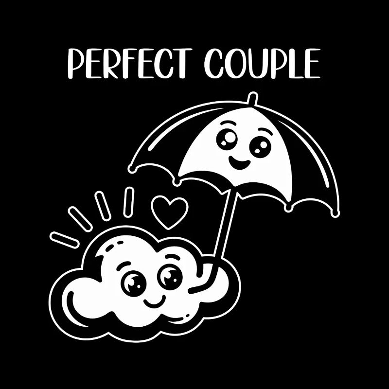 Perfect Couple: Cloud and Umbrella Fun