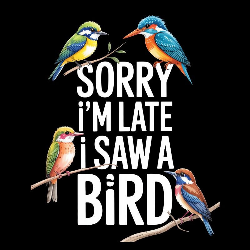 Désolé, je suis en retard, j’ai vu un oiseau observer les oiseaux