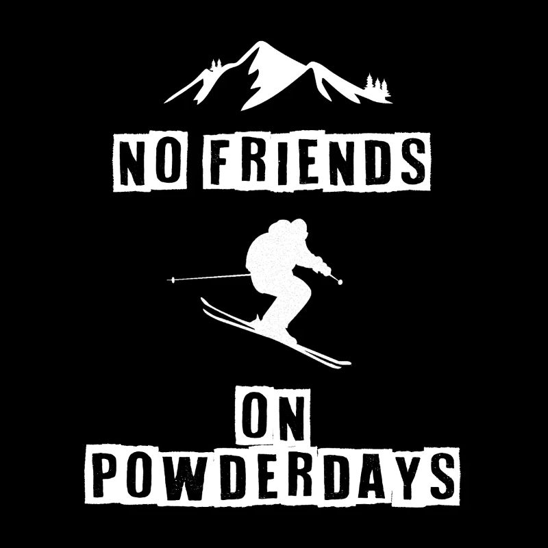 Ski - pas d’amis les jours de poudreuse