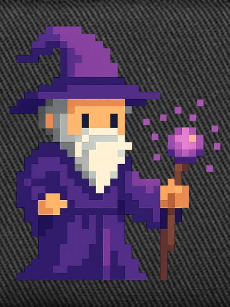 Pixelzauberer im Purpurschimmer