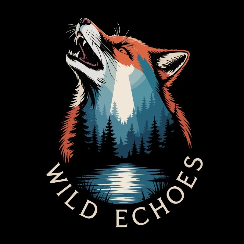Paysage naturel de la forêt de renards de Wild Echoes