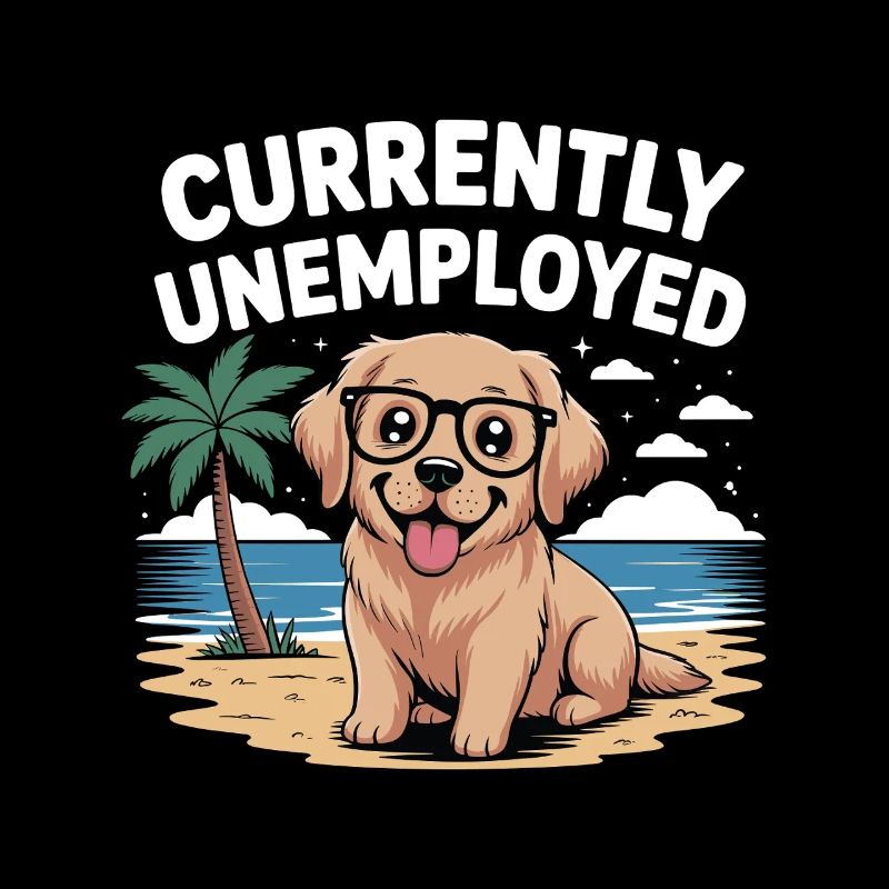 Labrador Retriever drôle actuellement au chômage
