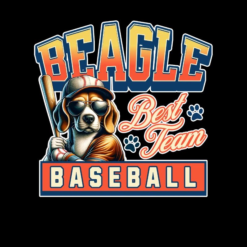 Beagle Baseball Team Beagle Und Baseball Liebhaber