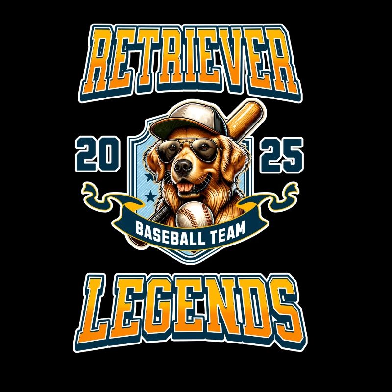 Golden Retriever Baseball Team