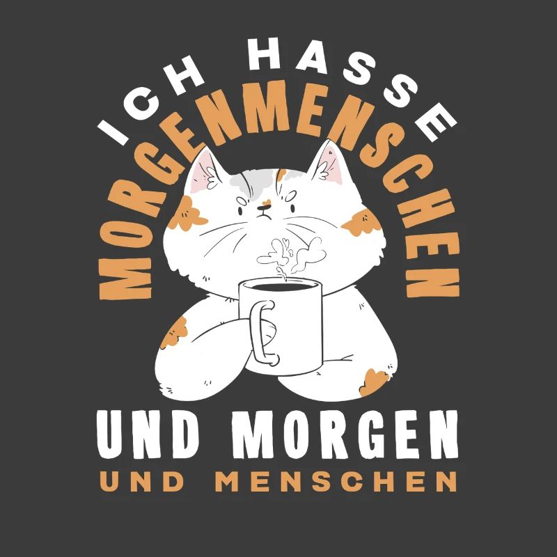 I Hate Morning People Coffee Cat