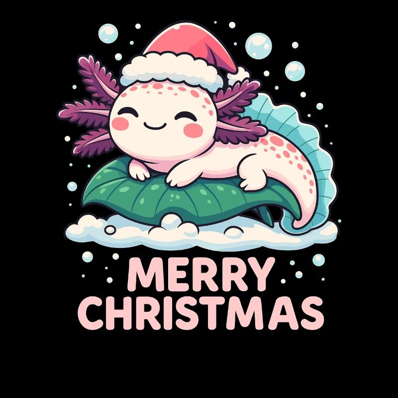 Mignon Axolotl Joyeux Noël