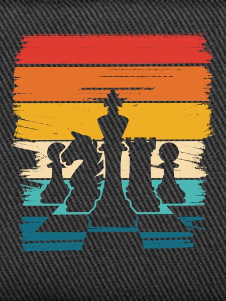 Rainbow Chess Pieces Silhouette