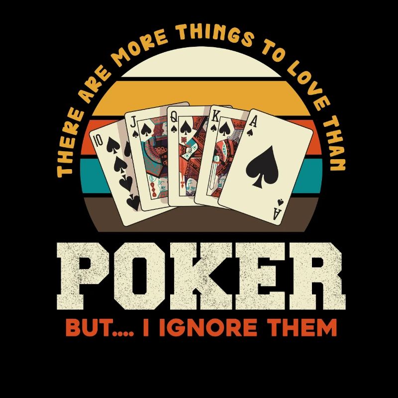 Coucher de jeu de poker rétro