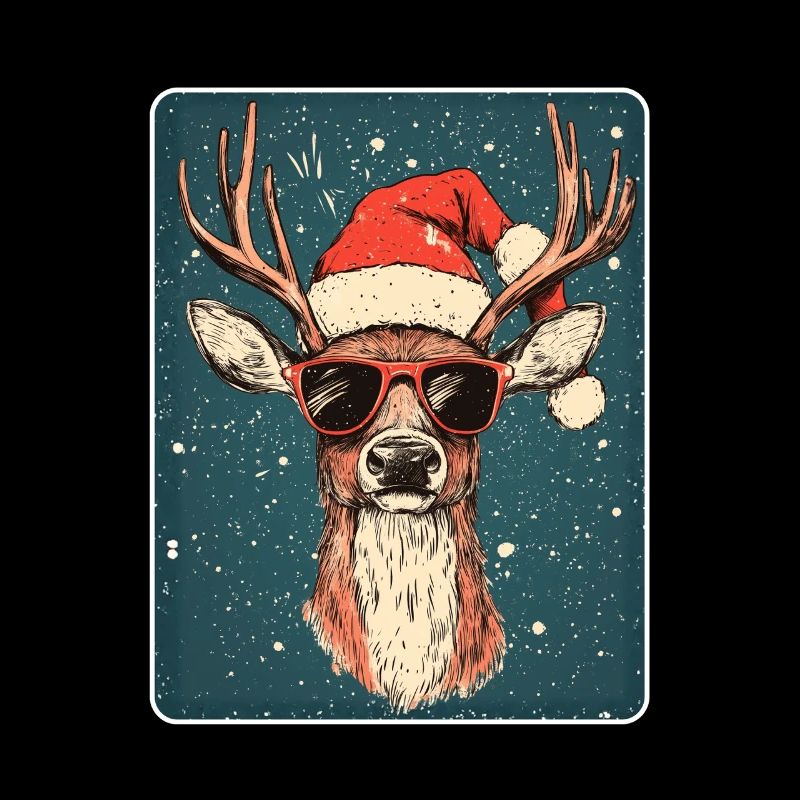 Cerfs de renne bois de rene Noël Vintage